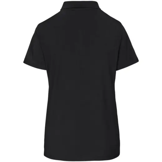 Ladies Aerogrid Golf Shirt Black-Red Back